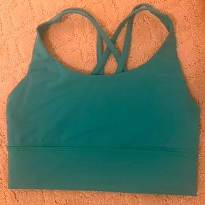 Lululemon Women’s Energy Longline Bra Size 4 Color Emerald Ice. NWOT.